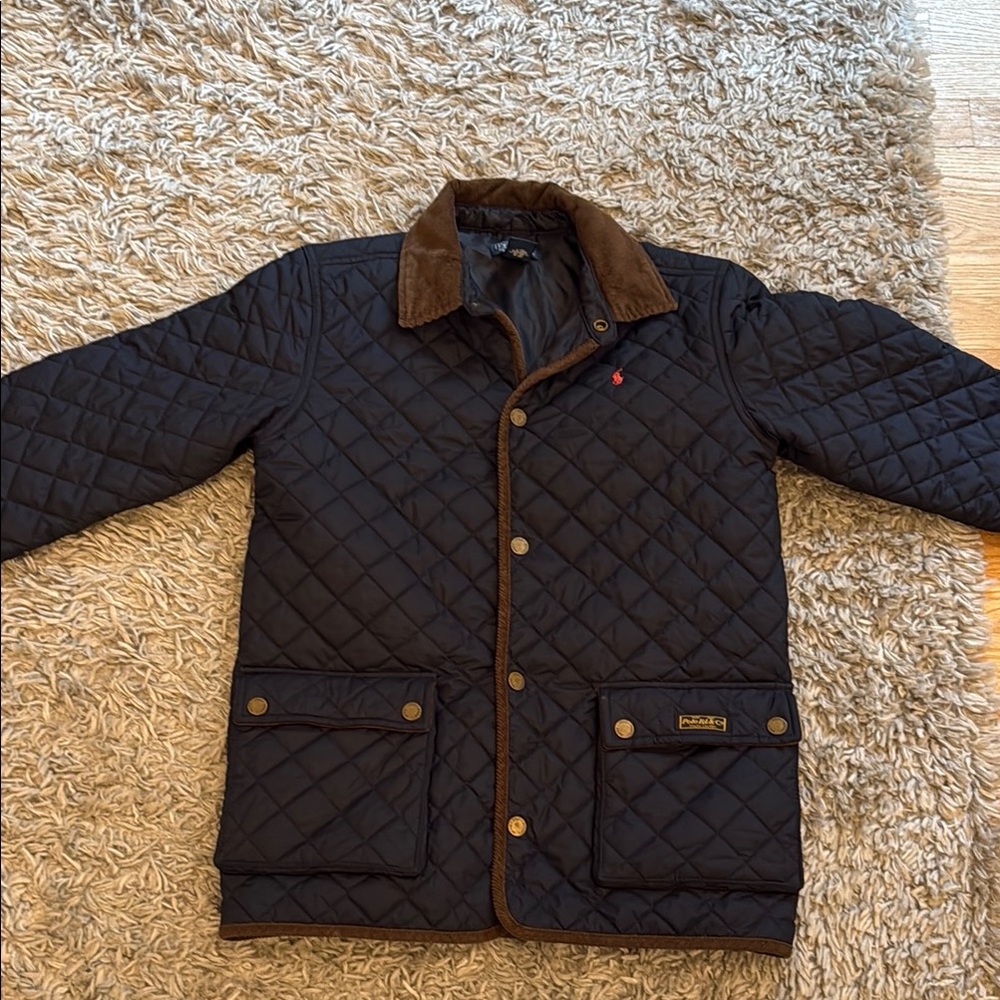 Ralph Lauren Men's Quilted Jacket - Black and Brown